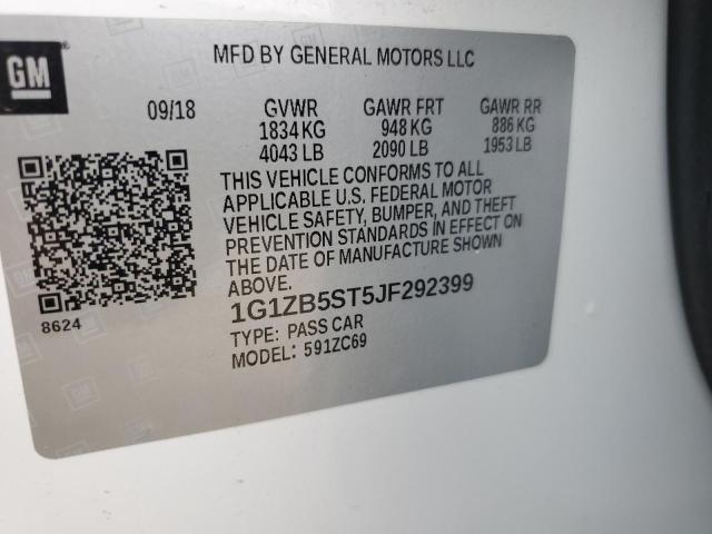 Photo 12 VIN: 1G1ZB5ST5JF292399 - CHEVROLET MALIBU 