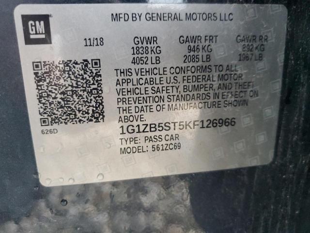 Photo 11 VIN: 1G1ZB5ST5KF126966 - CHEVROLET MALIBU 