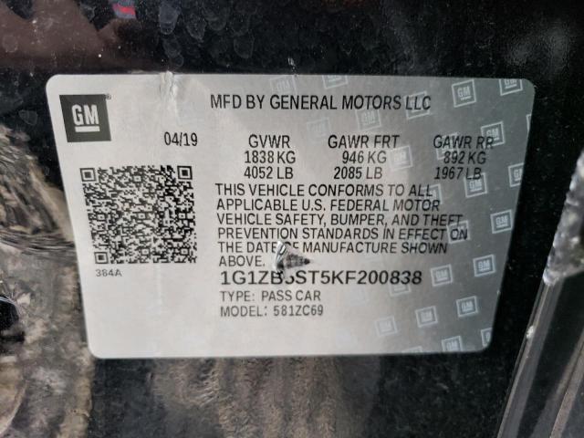 Photo 11 VIN: 1G1ZB5ST5KF200838 - CHEVROLET MALIBU LS 