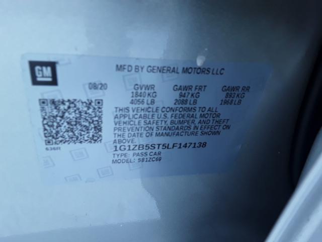 Photo 9 VIN: 1G1ZB5ST5LF147138 - CHEVROLET MALIBU LS 