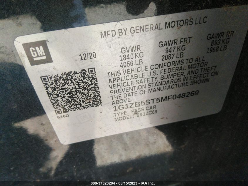 Photo 8 VIN: 1G1ZB5ST5MF048269 - CHEVROLET MALIBU 