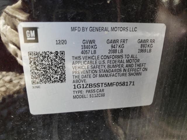 Photo 11 VIN: 1G1ZB5ST5MF058171 - CHEVROLET MALIBU 