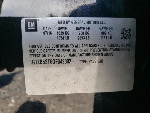 Photo 12 VIN: 1G1ZB5ST6GF342882 - CHEVROLET MALIBU LS 