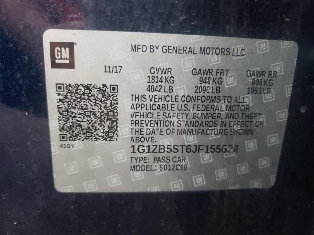 Photo 9 VIN: 1G1ZB5ST6JF155620 - CHEVROLET MALIBU LS 