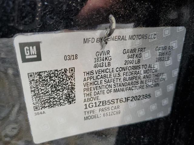 Photo 11 VIN: 1G1ZB5ST6JF202385 - CHEVROLET MALIBU LS 