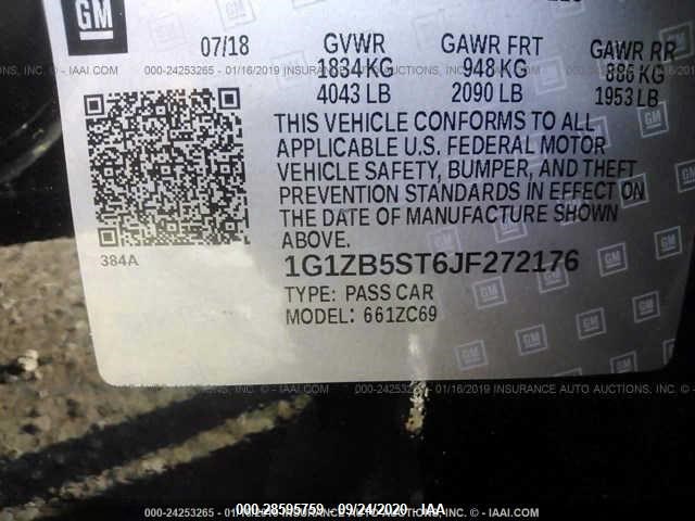 Photo 8 VIN: 1G1ZB5ST6JF272176 - CHEVROLET MALIBU 