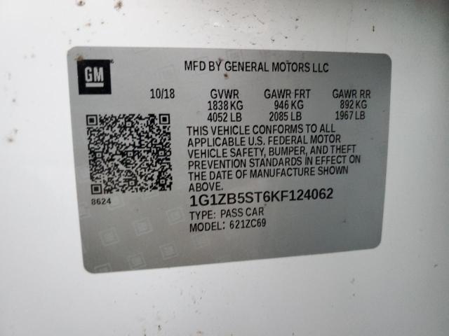 Photo 12 VIN: 1G1ZB5ST6KF124062 - CHEVROLET MALIBU LS 