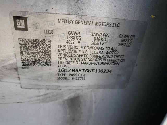 Photo 11 VIN: 1G1ZB5ST6KF130234 - CHEVROLET MALIBU 