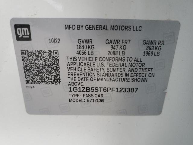 Photo 11 VIN: 1G1ZB5ST6PF123307 - CHEVROLET MALIBU 