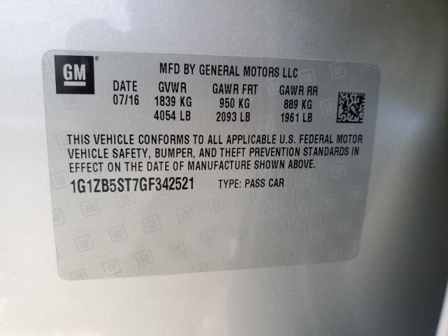 Photo 11 VIN: 1G1ZB5ST7GF342521 - CHEVROLET MALIBU 