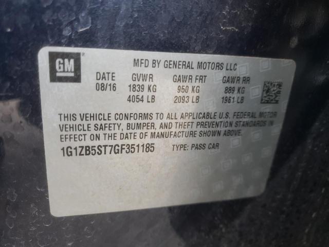 Photo 11 VIN: 1G1ZB5ST7GF351185 - CHEVROLET MALIBU 