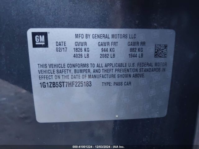 Photo 8 VIN: 1G1ZB5ST7HF225183 - CHEVROLET MALIBU 