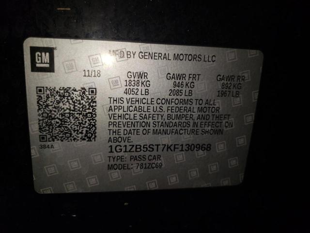 Photo 11 VIN: 1G1ZB5ST7KF130968 - CHEVROLET MALIBU LS 