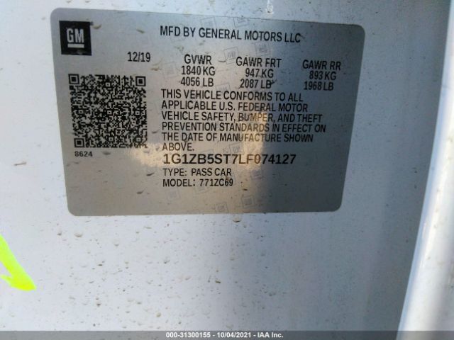 Photo 8 VIN: 1G1ZB5ST7LF074127 - CHEVROLET MALIBU 