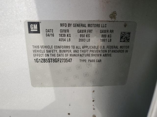 Photo 11 VIN: 1G1ZB5ST8GF273547 - CHEVROLET MALIBU 