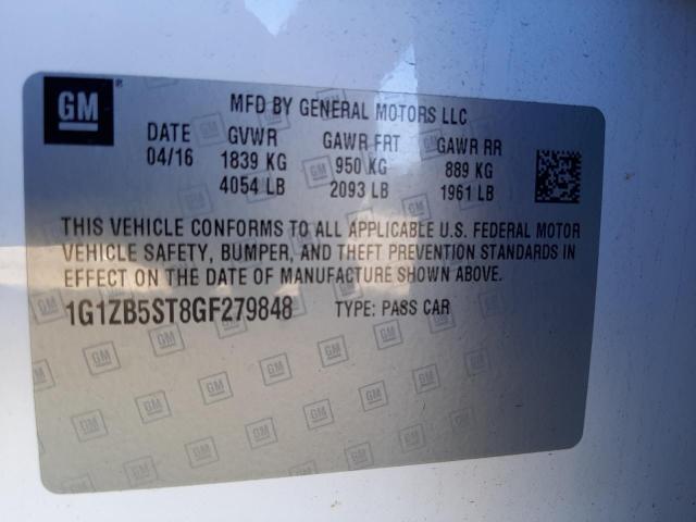 Photo 9 VIN: 1G1ZB5ST8GF279848 - CHEVROLET MALIBU LS 