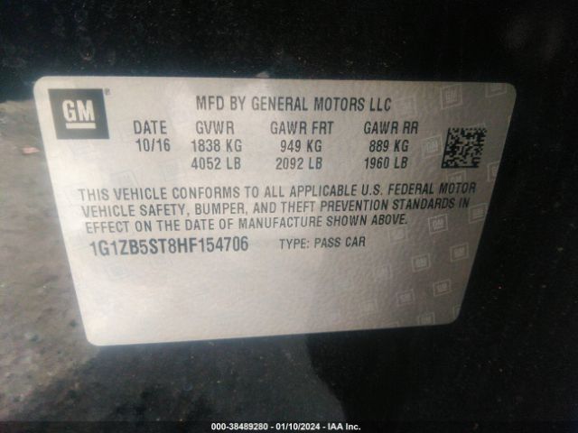 Photo 8 VIN: 1G1ZB5ST8HF154706 - CHEVROLET MALIBU 