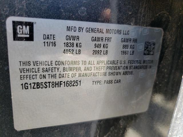 Photo 11 VIN: 1G1ZB5ST8HF168251 - CHEVROLET MALIBU LS 