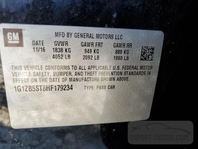 Photo 22 VIN: 1G1ZB5ST8HF179234 - CHEVROLET MALIBU 