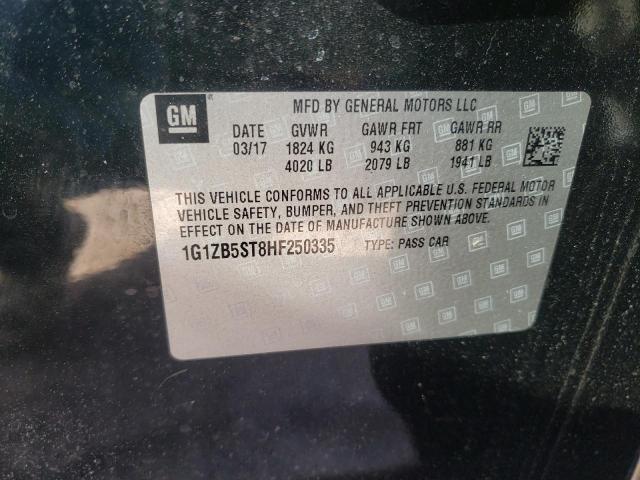 Photo 9 VIN: 1G1ZB5ST8HF250335 - CHEVROLET MALIBU LS 