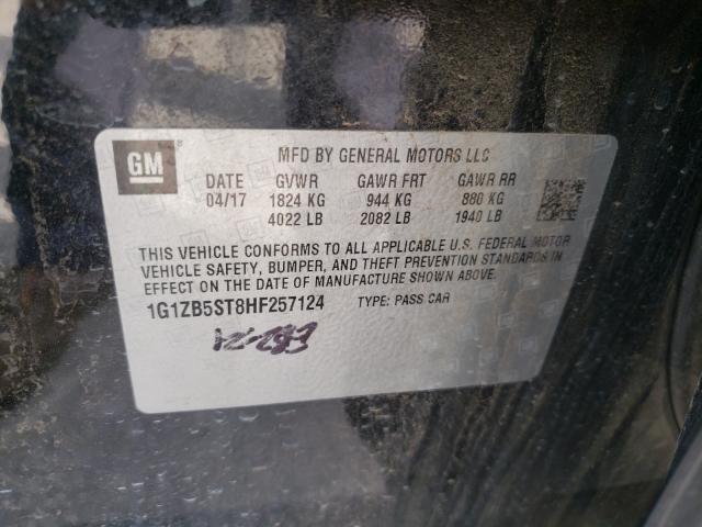 Photo 9 VIN: 1G1ZB5ST8HF257124 - CHEVROLET MALIBU LS 