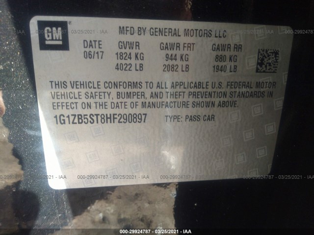 Photo 8 VIN: 1G1ZB5ST8HF290897 - CHEVROLET MALIBU 