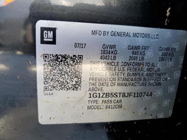 Photo 9 VIN: 1G1ZB5ST8JF110744 - CHEVROLET MALIBU LS 