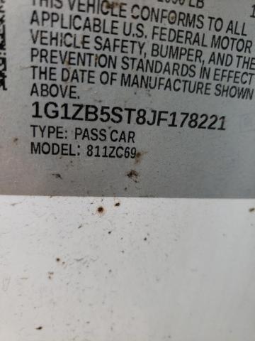 Photo 9 VIN: 1G1ZB5ST8JF178221 - CHEVROLET MALIBU LS 