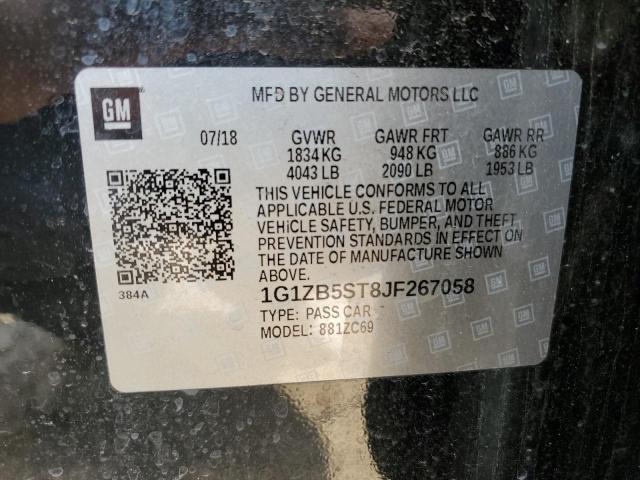 Photo 11 VIN: 1G1ZB5ST8JF267058 - CHEVROLET MALIBU 