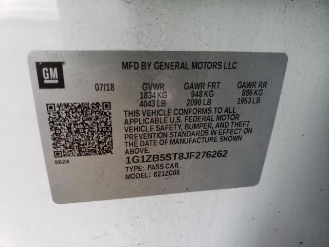 Photo 11 VIN: 1G1ZB5ST8JF276262 - CHEVROLET MALIBU LS 