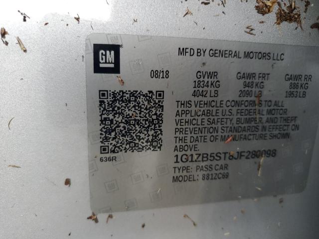 Photo 12 VIN: 1G1ZB5ST8JF280098 - CHEVROLET MALIBU LS 