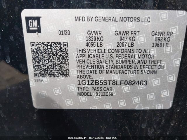 Photo 8 VIN: 1G1ZB5ST8LF082463 - CHEVROLET MALIBU 