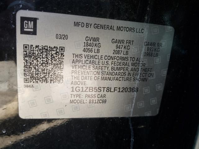 Photo 9 VIN: 1G1ZB5ST8LF120368 - CHEVROLET MALIBU LS 