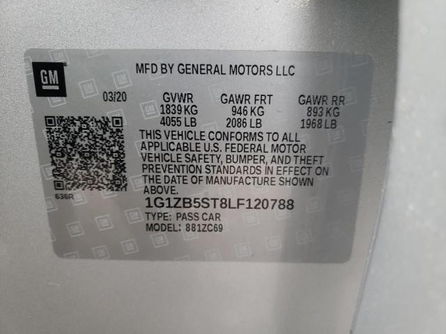 Photo 9 VIN: 1G1ZB5ST8LF120788 - CHEVROLET MALIBU LS 