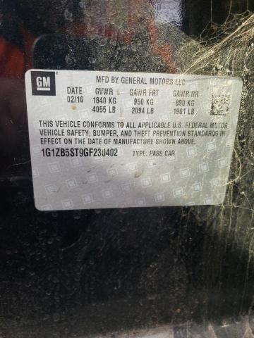 Photo 9 VIN: 1G1ZB5ST9GF230402 - CHEVROLET MALIBU LS 