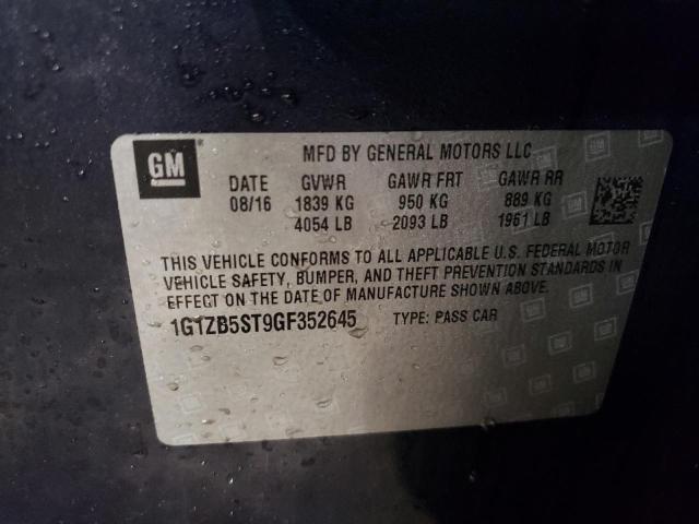 Photo 11 VIN: 1G1ZB5ST9GF352645 - CHEVROLET MALIBU 