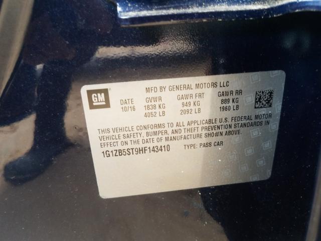 Photo 9 VIN: 1G1ZB5ST9HF143410 - CHEVROLET MALIBU LS 