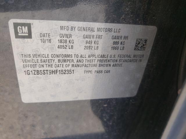 Photo 9 VIN: 1G1ZB5ST9HF152351 - CHEVROLET MALIBU LS 