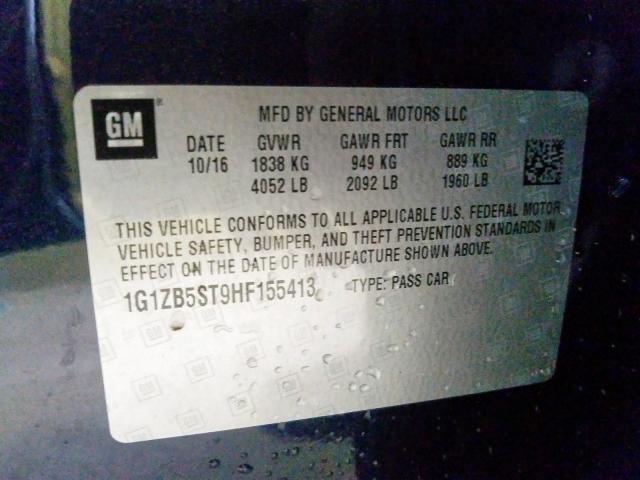 Photo 9 VIN: 1G1ZB5ST9HF155413 - CHEVROLET MALIBU LS 