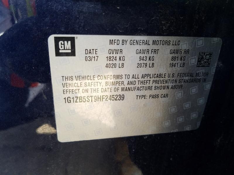 Photo 9 VIN: 1G1ZB5ST9HF245239 - CHEVROLET MALIBU LS 