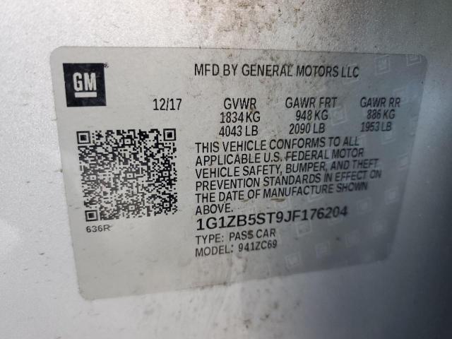 Photo 9 VIN: 1G1ZB5ST9JF176204 - CHEVROLET MALIBU LS 