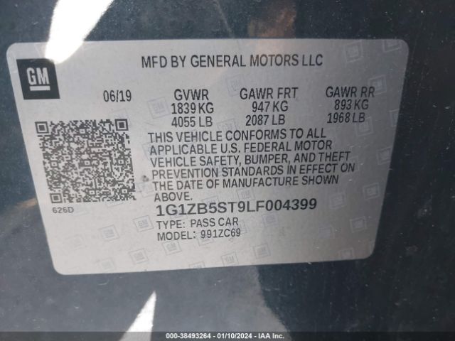 Photo 8 VIN: 1G1ZB5ST9LF004399 - CHEVROLET MALIBU 