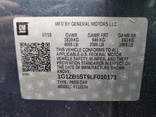 Photo 11 VIN: 1G1ZB5ST9LF010171 - CHEVROLET MALIBU LS 