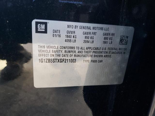 Photo 12 VIN: 1G1ZB5STXGF211003 - CHEVROLET MALIBU 