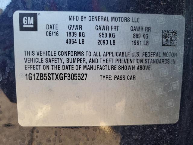 Photo 11 VIN: 1G1ZB5STXGF305527 - CHEVROLET MALIBU LS 