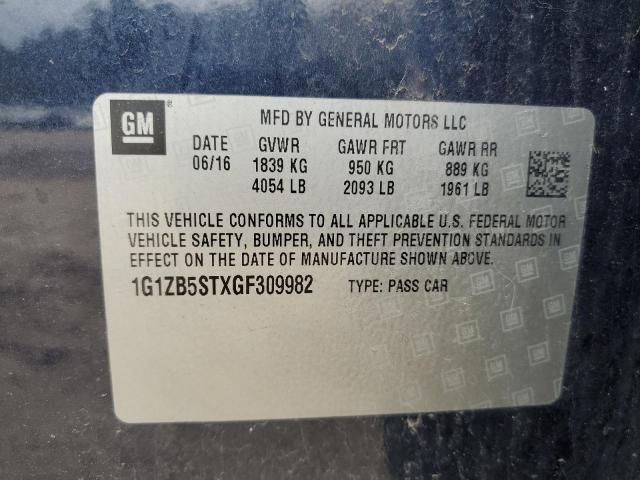 Photo 11 VIN: 1G1ZB5STXGF309982 - CHEVROLET MALIBU 