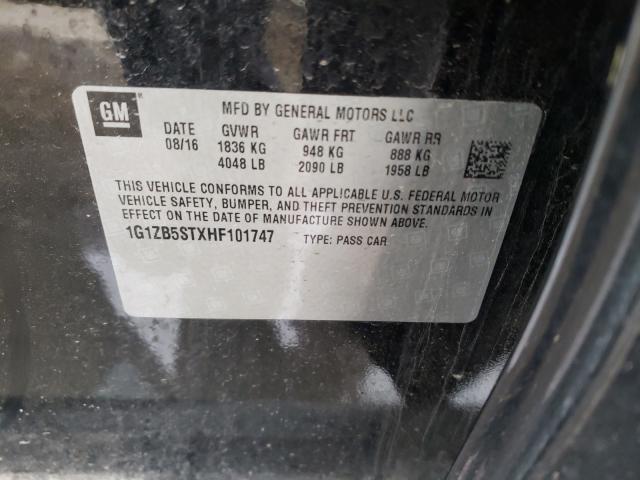 Photo 9 VIN: 1G1ZB5STXHF101747 - CHEVROLET MALIBU LS 