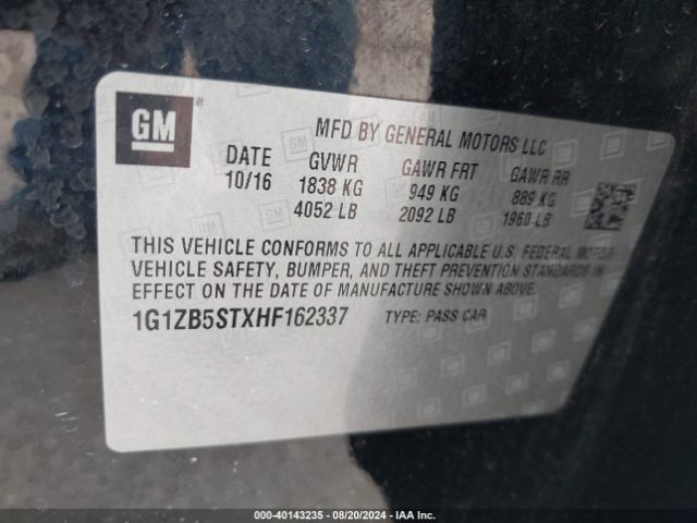 Photo 8 VIN: 1G1ZB5STXHF162337 - CHEVROLET MALIBU 