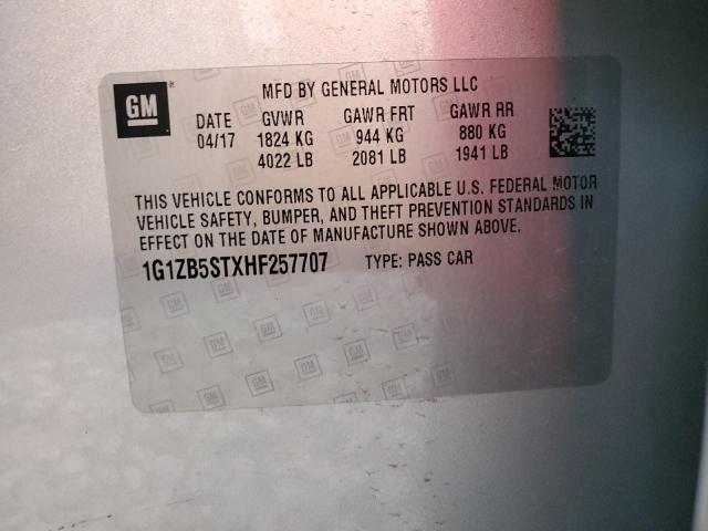 Photo 11 VIN: 1G1ZB5STXHF257707 - CHEVROLET MALIBU LS 