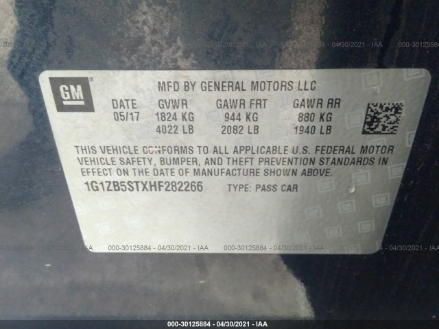 Photo 8 VIN: 1G1ZB5STXHF282266 - CHEVROLET MALIBU 